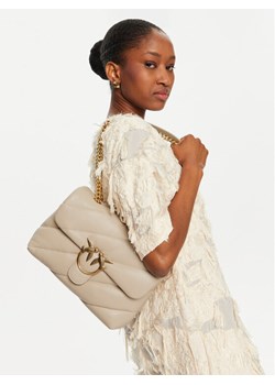 Pinko Torebka Love Puff Classic Cl . AI 24-25 PLTT 100038 A0F2 Beżowy ze sklepu MODIVO w kategorii Kopertówki - zdjęcie 188376432