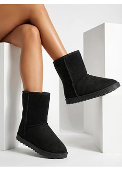 Royalfashion Czarne buty a'la śniegowce damskie Leaner ze sklepu royalfashion.pl w kategorii Śniegowce damskie - zdjęcie 188377093