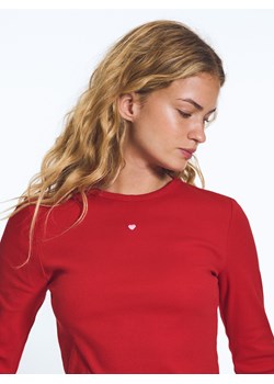 Reserved - Bawełniany longsleeve 2 pack - czerwony ze sklepu Reserved w kategorii Piżamy damskie - zdjęcie 188377303