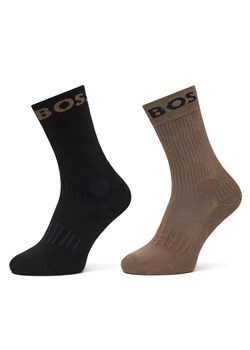 Skarpety długie BOSS 2P Rs Sport CC 50469747 Czarny ze sklepu eobuwie.pl w kategorii Skarpetki męskie - zdjęcie 188378770