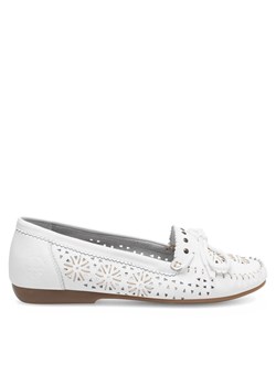 Mokasyny Rieker L6396-80 Biały ze sklepu eobuwie.pl w kategorii Mokasyny damskie - zdjęcie 188378773