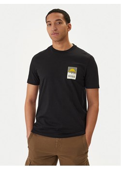 BOSS T-Shirt Plain 50556023 Czarny Regular Fit ze sklepu MODIVO w kategorii T-shirty męskie - zdjęcie 188378990