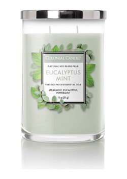 Colonial Candle Świeca zapachowa "Eucalyptus Mint" - 311 g ze sklepu Limango Polska w kategorii Świece i dyfuzory - zdjęcie 188379744