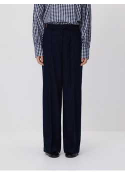 Reserved - Spodnie z kantem - granatowy ze sklepu Reserved w kategorii Spodnie damskie - zdjęcie 188380172