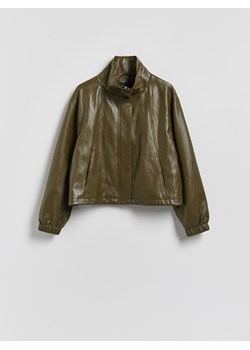 Reserved - Kurtka z wysoką stójką - ciemnozielony ze sklepu Reserved w kategorii Kurtki damskie - zdjęcie 188380181