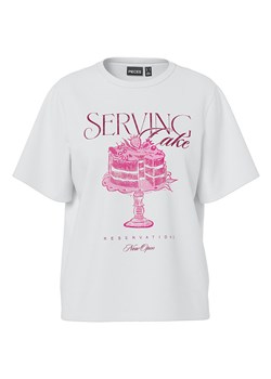 Pieces Koszulka w kolorze białym ze sklepu Limango Polska w kategorii Bluzki damskie - zdjęcie 188381932