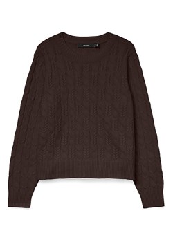Vero Moda Sweter w kolorze ciemnobrązowym ze sklepu Limango Polska w kategorii Swetry damskie - zdjęcie 188383074
