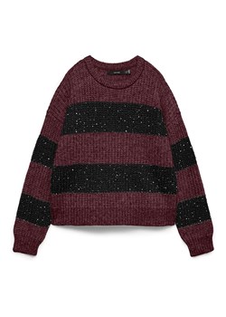 Vero Moda Sweter w kolorze bordowo-czarnym ze sklepu Limango Polska w kategorii Swetry damskie - zdjęcie 188383080