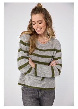 LIEBLINGSSTÜCK Sweter w kolorze zielono-szarym ze sklepu Limango Polska w kategorii Swetry damskie - zdjęcie 188383181