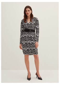 STEFANEL Sukienka w kolorze czarno-białym ze sklepu Limango Polska w kategorii Sukienki - zdjęcie 188383384