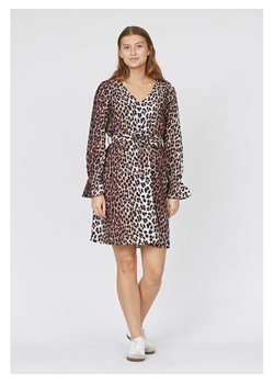 SisterS point Sukienka w kolorze brązowo-czarno-białym ze sklepu Limango Polska w kategorii Sukienki - zdjęcie 188383531