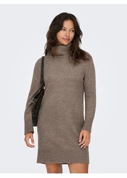 ONLY Sukienka dzianinowa w kolorze szarobrązowym ze sklepu Limango Polska w kategorii Sukienki - zdjęcie 188383824
