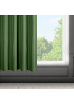 ZASŁONA GOTOWA RITA NA TAŚMIE 140 X 175 CM CIEMNOZIELONY ze sklepu lenaodniemowlakadoszkolniaka.pl w kategorii Zasłony - zdjęcie 188385250
