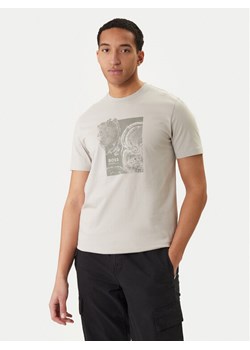 BOSS T-Shirt Imprint 50556007 Beżowy Regular Fit ze sklepu MODIVO w kategorii T-shirty męskie - zdjęcie 188387182