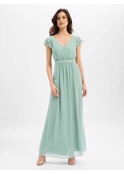 Marie Lund Damska sukienka wieczorowa Kobiety Szyfon seledynowy jednolity ze sklepu vangraaf w kategorii Sukienki - zdjęcie 188387641