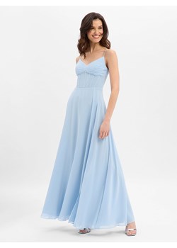 Marie Lund Damska sukienka wieczorowa Kobiety Szyfon jasnoniebieski jednolity ze sklepu vangraaf w kategorii Sukienki - zdjęcie 188387643