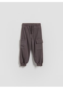 Reserved - Spodnie jogger cargo - ciemnofioletowy ze sklepu Reserved w kategorii Spodnie chłopięce - zdjęcie 188387671