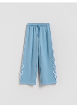 Reserved - Spodnie dresowe z kokardkami - jasnoturkusowy ze sklepu Reserved w kategorii Spodnie dziewczęce - zdjęcie 188387914