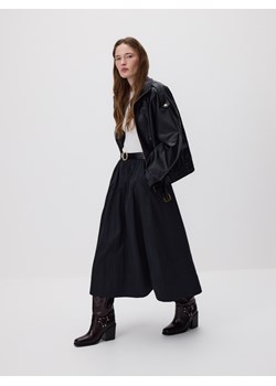 Reserved - Spódnica midi z paskiem - czarny ze sklepu Reserved w kategorii Spódnice - zdjęcie 188387922