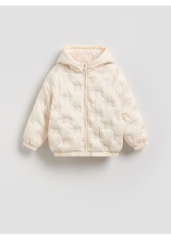 Reserved - Pikowana kurtka z kapturem - złamana biel ze sklepu Reserved w kategorii Kurtki dziewczęce - zdjęcie 188388070