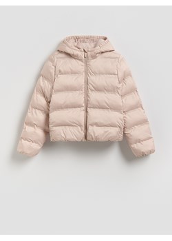 Reserved - Pikowana kurtka z kapturem - beżowy ze sklepu Reserved w kategorii Kurtki dziewczęce - zdjęcie 188388101