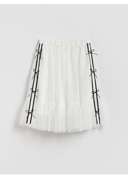 Reserved - Tiulowa spódnica z kokardkami - złamana biel ze sklepu Reserved w kategorii Spódnice dziewczęce - zdjęcie 188388162