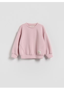 Reserved - Gładka bluza z modalem - pastelowy róż ze sklepu Reserved w kategorii Bluzy dziewczęce - zdjęcie 188388401