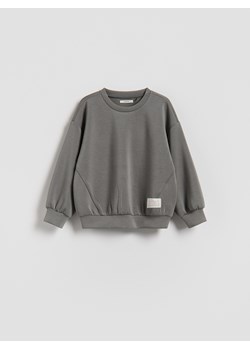 Reserved - Gładka bluza z modalem - ciemnoszary ze sklepu Reserved w kategorii Bluzy dziewczęce - zdjęcie 188388403