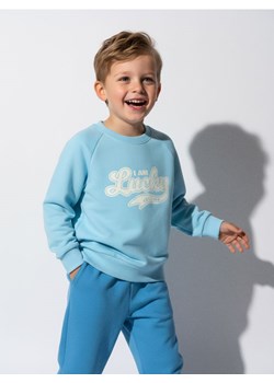 Sinsay - Bluza crewneck z napisem - niebieski ze sklepu Sinsay w kategorii Bluzy chłopięce - zdjęcie 188389451