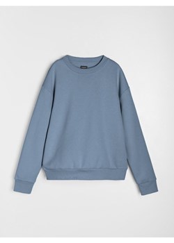 Sinsay - Bluza crewneck basic - niebieski ze sklepu Sinsay w kategorii Bluzy męskie - zdjęcie 188389454
