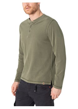 Timezone Koszulka "Henley" w kolorze oliwkowym ze sklepu Limango Polska w kategorii T-shirty męskie - zdjęcie 188390021