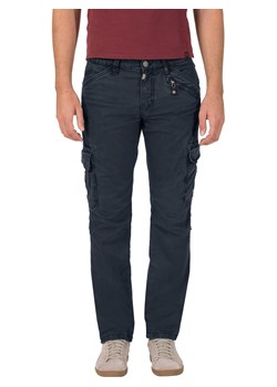 Timezone Bojówki dżinsowe "BenTZ" - Regular fit - w kolorze granatowym ze sklepu Limango Polska w kategorii Spodnie męskie - zdjęcie 188390152