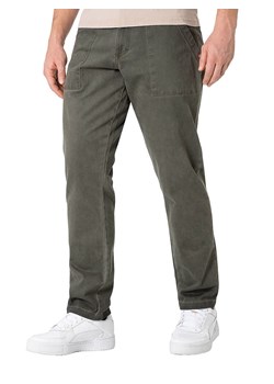 Timezone Spodnie "Luke" - Regular fit - w kolorze zielonym ze sklepu Limango Polska w kategorii Spodnie męskie - zdjęcie 188390234