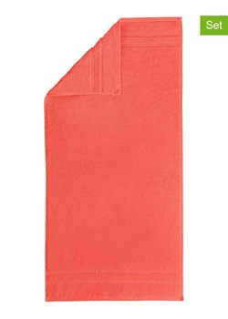 Egeria Ręczniki (3 szt.) w kolorze koralowym dla gości ze sklepu Limango Polska w kategorii Ręczniki - zdjęcie 188391470