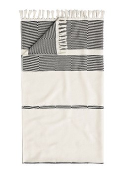 Egeria Ręcznik "Pestemal" w kolorze kremowo-czarnym do sauny ze sklepu Limango Polska w kategorii Ręczniki - zdjęcie 188391553