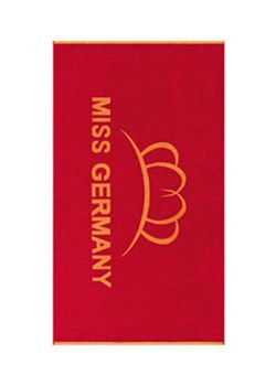 Egeria Ręcznik plażowy "Miss Germany" w kolorze czerwono-pomarańczowym ze sklepu Limango Polska w kategorii Ręczniki - zdjęcie 188391563