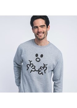 WOOOP Bluza "Visage Monsieur" w kolorze szarym ze sklepu Limango Polska w kategorii Bluzy męskie - zdjęcie 188391580