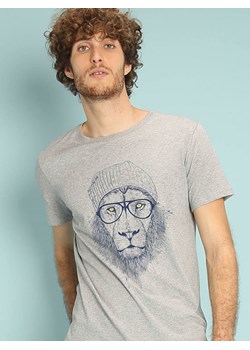WOOOP Koszulka "Cool lion" w kolorze szarym ze sklepu Limango Polska w kategorii T-shirty męskie - zdjęcie 188391673