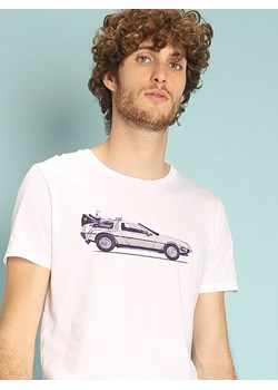 WOOOP Koszulka "Delorean" w kolorze białym ze sklepu Limango Polska w kategorii T-shirty męskie - zdjęcie 188391682