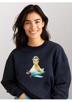 WOOOP Bluza "Duck Pilot" w kolorze granatowym ze sklepu Limango Polska w kategorii Bluzy damskie - zdjęcie 188391714
