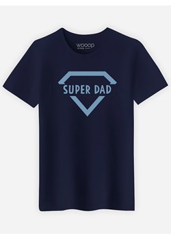WOOOP Koszulka "Super Dad" w kolorze granatowym ze sklepu Limango Polska w kategorii T-shirty męskie - zdjęcie 188391773