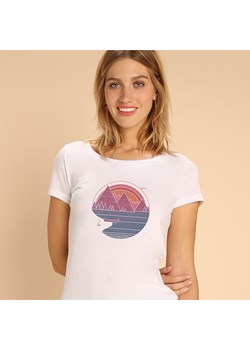 WOOOP Koszulka "The mountains are calling" w kolorze białym ze sklepu Limango Polska w kategorii Bluzki damskie - zdjęcie 188391821