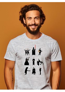 WOOOP Koszulka "Men in Black" w kolorze jasnoszarym ze sklepu Limango Polska w kategorii T-shirty męskie - zdjęcie 188391850