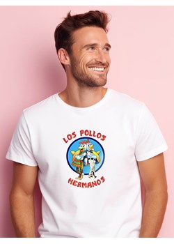 WOOOP Koszulka "Hermanos" w kolorze białym ze sklepu Limango Polska w kategorii T-shirty męskie - zdjęcie 188391930