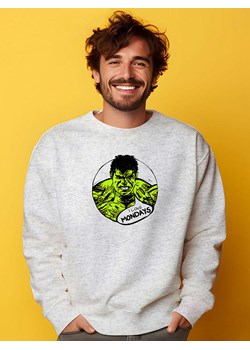 WOOOP Bluza "Hulk" w kolorze jasnoszarym ze sklepu Limango Polska w kategorii Bluzy męskie - zdjęcie 188391941