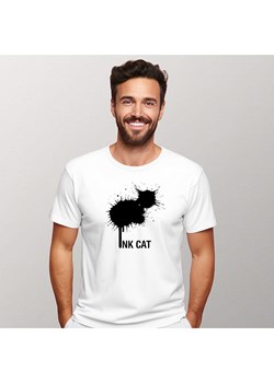 WOOOP Koszulka "Ink cat" w kolorze białym ze sklepu Limango Polska w kategorii T-shirty męskie - zdjęcie 188391984