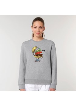 WOOOP Bluza "Burger greeting" w kolorze szarym ze sklepu Limango Polska w kategorii Bluzy damskie - zdjęcie 188391990