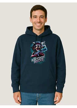 WOOOP Bluza "Raccoon Rocks" w kolorze granatowym ze sklepu Limango Polska w kategorii Bluzy męskie - zdjęcie 188392020