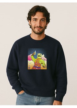 WOOOP Bluza "Reptilian Warrior" w kolorze granatowym ze sklepu Limango Polska w kategorii Bluzy męskie - zdjęcie 188392040