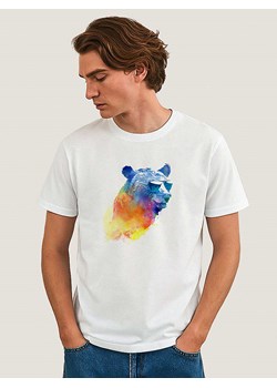WOOOP Koszulka "Sunny Bear" w kolorze białym ze sklepu Limango Polska w kategorii T-shirty męskie - zdjęcie 188392042